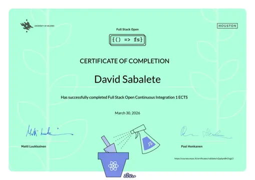 University of Helsinki - Continuous Integration