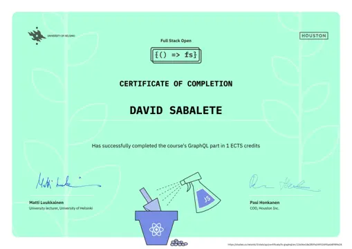 University of Helsinki - GraphQL
