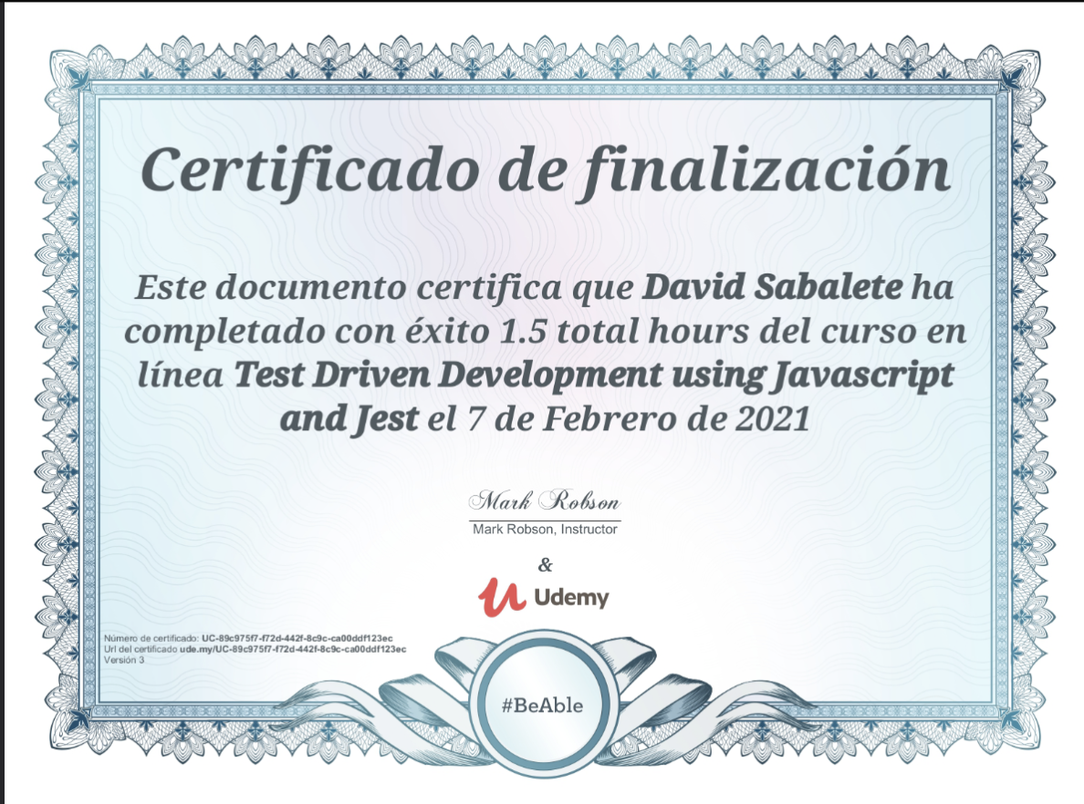 Test Driven Development using Javascript and Jest